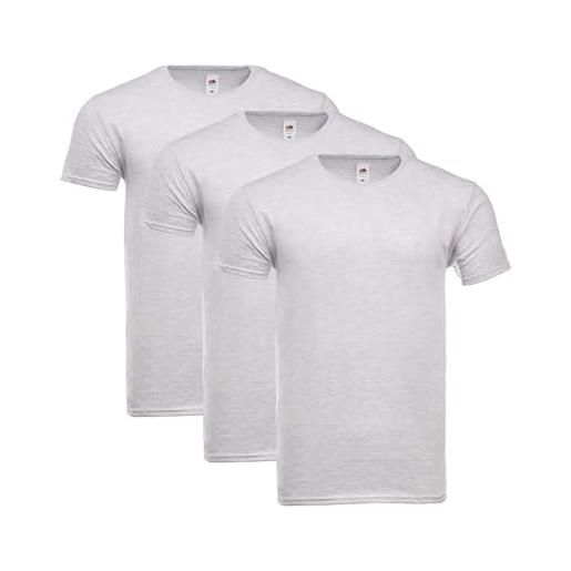 Fruit Of The Loom T Shirt Uomo Magliette Uomo 5-Pack In Cotone Puro - Bianco Classico A Maniche Corte, Confezione Multipla Filtrini Smoking - Foto 8