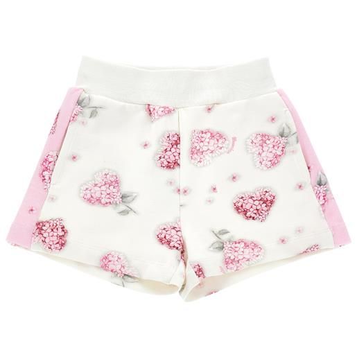 Monnalisa shorts felpa con fiori