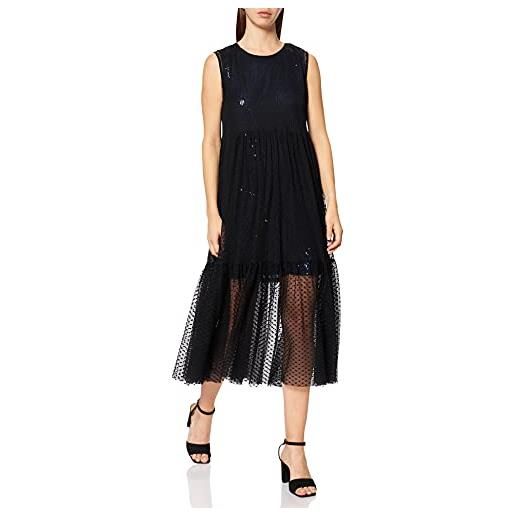 Derhy adequat vestito da cocktail, nero, s donna