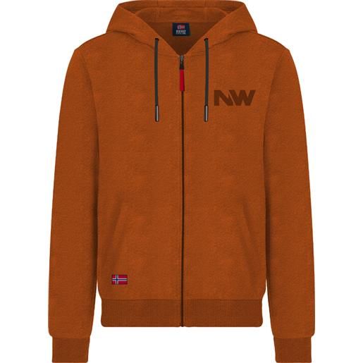 Scuola nautica italiana - felpa uomo polar fleece 849531 rust