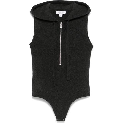 Michael Kors Collection body con cappuccio - grigio