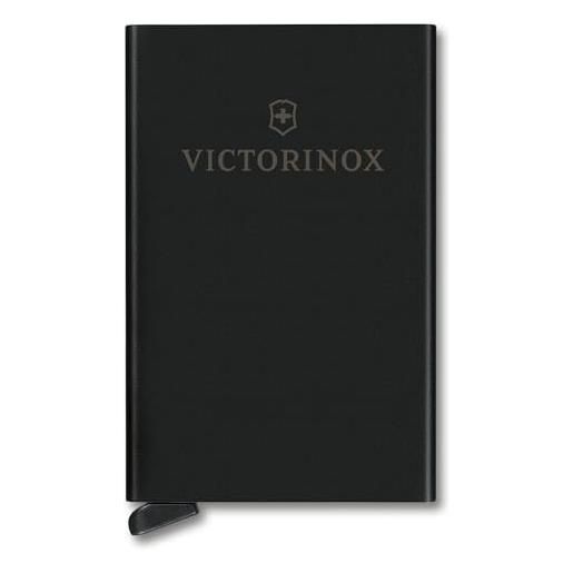Victorinox altius essential card wallet, portacarte con protezione rfid, made in switzerland, portafogli, nero