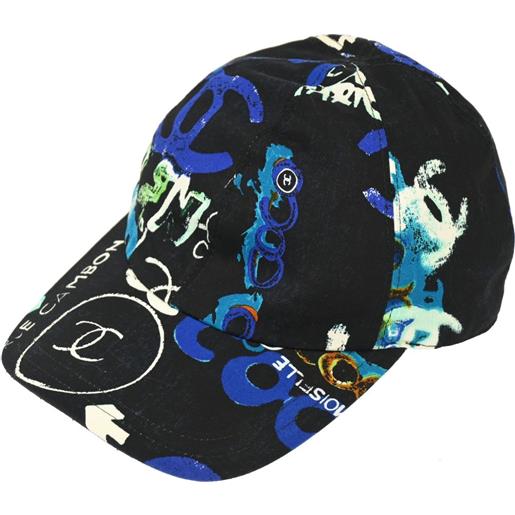 CHANEL Pre-Owned - cappello cc anni '90-2000 - donna - cotone - taglia unica - nero