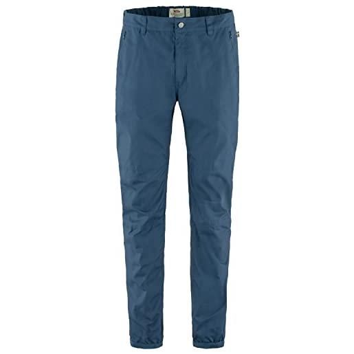 Fjällräven fjallraven 86666-534 vardag trousers m pantaloni sportivi uomo indigo blue taglia 58/s