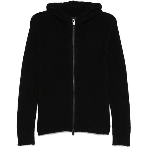 HELIOT EMIL felpa con cappuccio inviola - nero