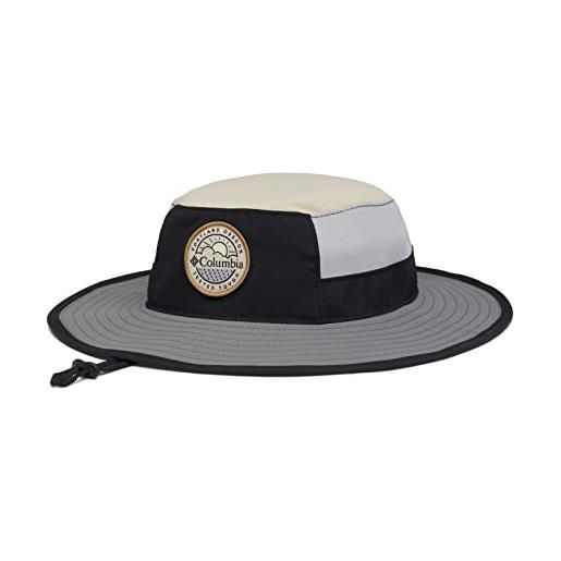 Columbia bora bora booney, cappello boonie unisex - bambini e ragazzi, black, ancient fossil, city grey, s-m
