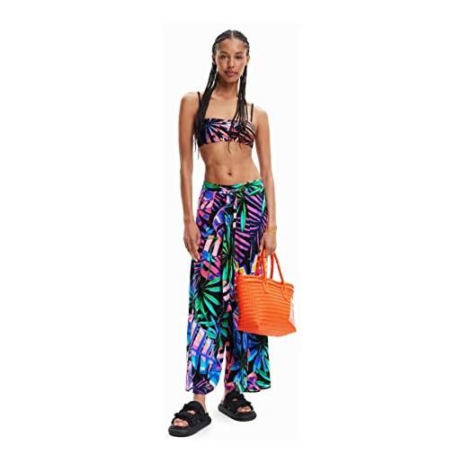 Desigual pant_puerto escondido set bikini, nero, m donna
