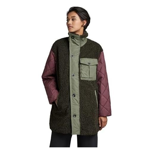 G-STAR donna teddy mix jacket, grigio (asfalt d22042-c454-995), s