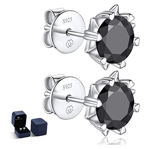 Orecchini A Perno Fiocco Di Neve Tuscany Silver In Argento Sterling 925 Riciclato, Ipoallergenici, Gioiello Elegante Per Donna In Confezione Regalo