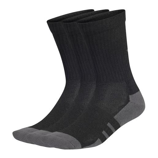 adidas unisex - adulto essentials climacool crew 3pp, black/grey six, 34-36