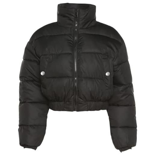 Suncadmious piumino trapuntato corto da donna capispalla cappotti (blu, s)