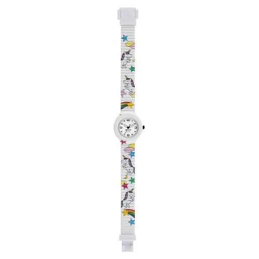 HIP HOP, collezione kids fun, orologio bambina unicorn, con cinturino in silicone intercambiabile, pratica chiusura, cassa 28 mm, movimento al quarzo, resistente all'acqua, lunghezza regolabile