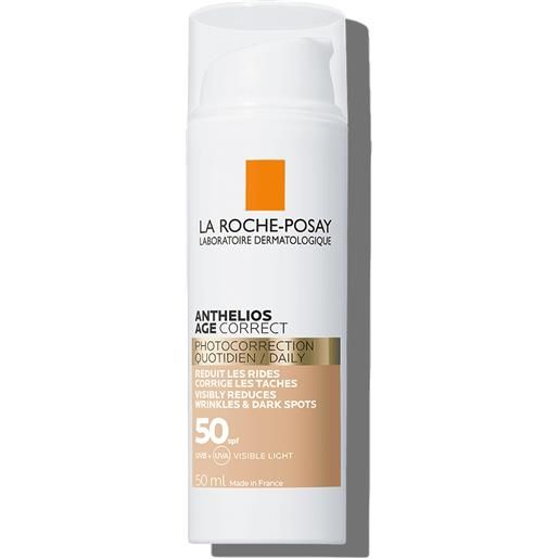 LA ROCHE POSAY-PHAS (L'OREAL) la roche-posay anthelios age correct - fluido viso colorato anti-invecchiamento con protezione solare molto alta spf 50 - 50 ml