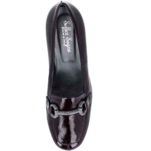 Soffice Sogno mocassini in pelle verniciata con tacco 3,5cm