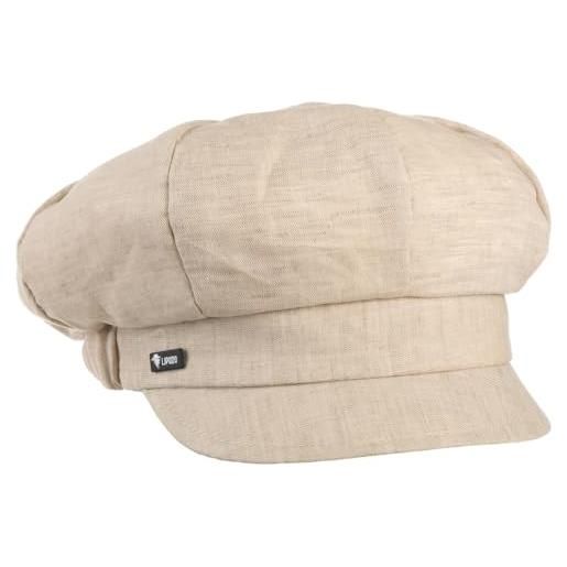 LIPODO berretto newsboy classic donna - made in italy cappello baker boy berretti con visiera cappellino da visiera, primavera/estate estate - taglia unica beige