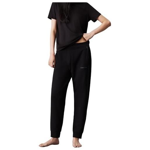 Calvin Klein donna pantaloni da jogging jogger lunghi, nero (black), s