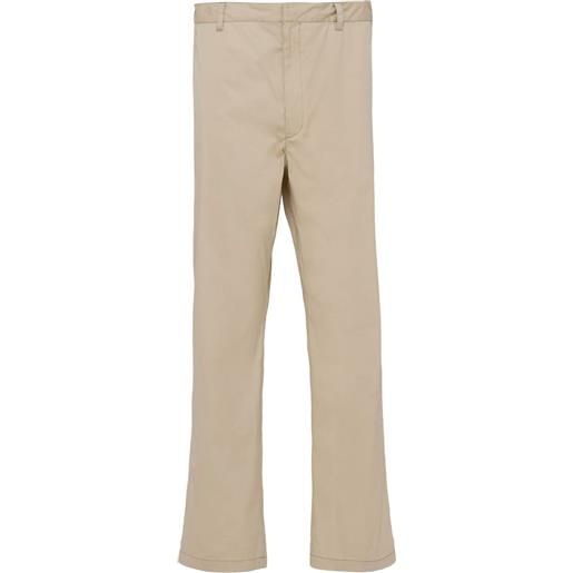 Prada pantaloni affusolati a vita media - toni neutri