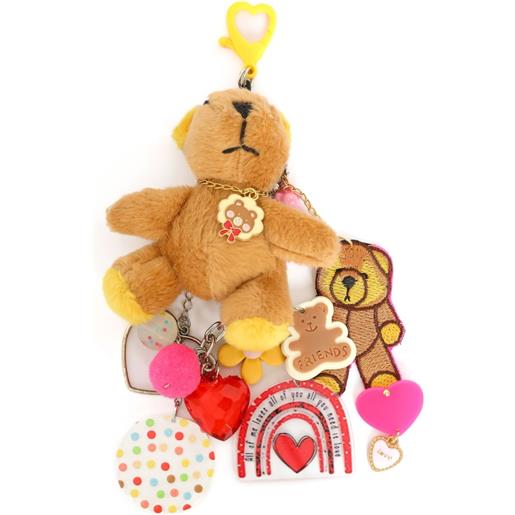 Amir Slama Bijoux portachiavi con stampa - marrone