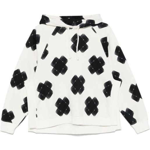 Henrik Vibskov felpa slit punch - bianco