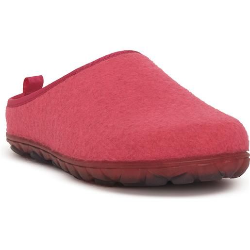 Grunland Reps CI1792 A6 Amarena Ciabatte Pantofole Invernali Donna Feltro Lana Cotta Cuori Rosso Leggere Calde Zeppa 3 cm Tirolesi (Numeric_38
