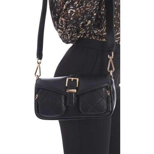 TWINSET borsa a tracolla TWINSET con fibbia e tasche nera, colore nero