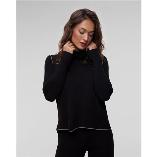 Deha maglione nero con viscosa da donna Deha