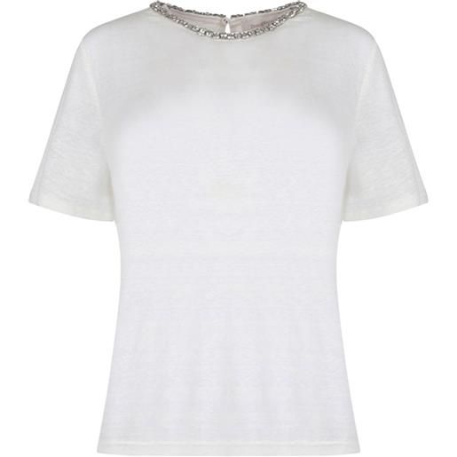 ZIMMERMANN t-shirt illustration con decorazione - bianco