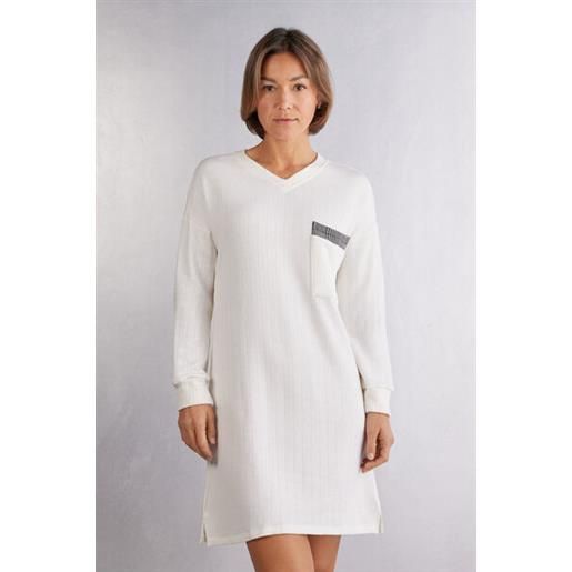 Intimissimi camicia da notte scollo a v royal elegance bianco