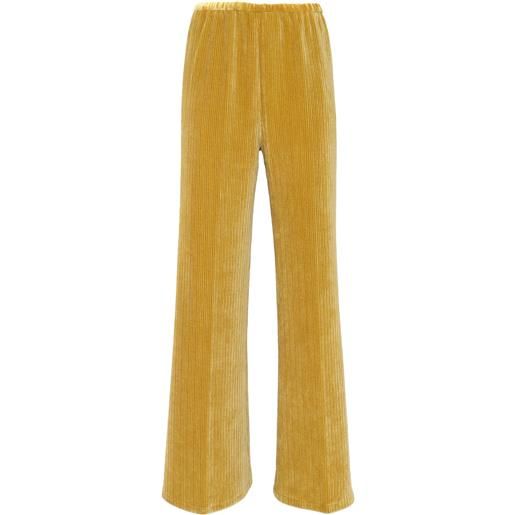 FORTE FORTE pantalone flared velluto maglia