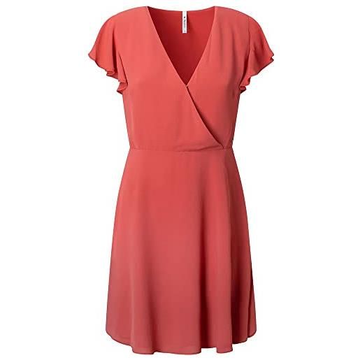 Pepe Jeans patrizia, vestito donna, rosso (studio red), l