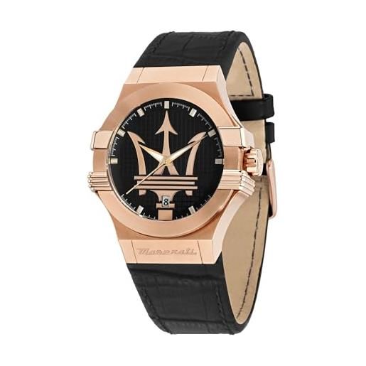 Maserati Orologio Uomo Potenza R8853108007 | Cassa Acciaio 40mm PVD Oro Rosa Con Cinturino Maglia Milanese E Data - 4