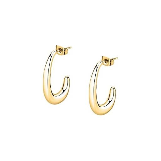 Morellato creole orecchini donna a cerchio in acciaio - savn05