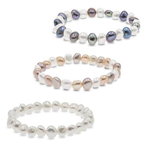 Set Di Orecchini E Collana Di Perle Coltivate: Perle D'acqua Dolce - Foto 3