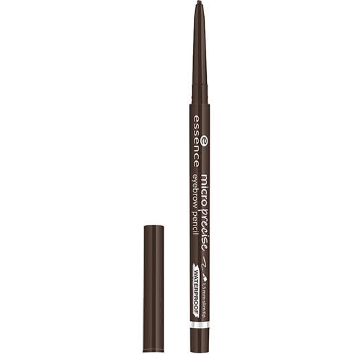 Essence micro precise waterproof 03 dark brown matita sopracciglia waterproof matita automatica