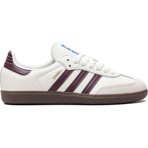 adidas sneakers samba og off-white/maroon x emmi - bianco