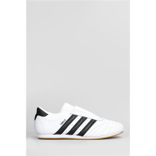Adidas sneakers taekwondo in pelle bianca