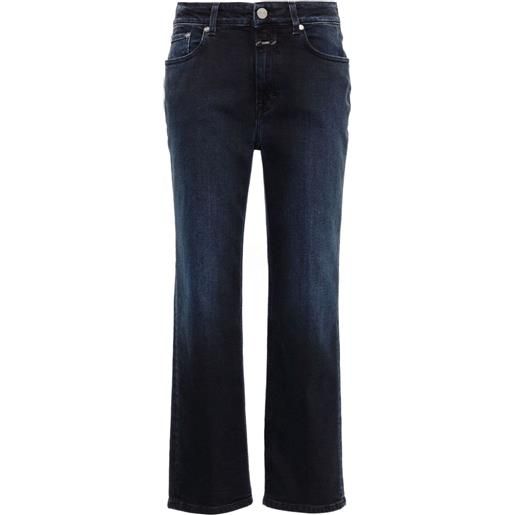 Closed jeans milo slim con vita media - blu