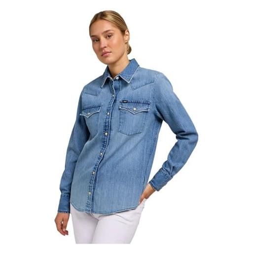Lee camicia western regolare maglietta, mt range, l donna