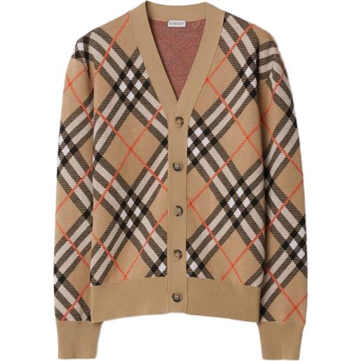 Burberry cardigan vintage check - toni neutri