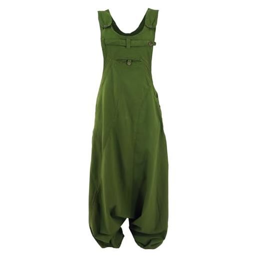 GURU SHOP guru-shop, salopette pantaloni aladino pantaloni harem pantaloni harem pantaloni harem pantaloni harem, oliva, cotone, dimensione indumenti: s (36), harem pantaloni aladdin pantaloni aladdin