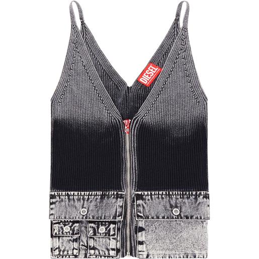 Diesel top m-melly - grigio