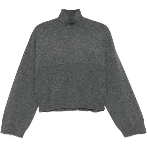 Fabiana Filippi maglione lamé - grigio
