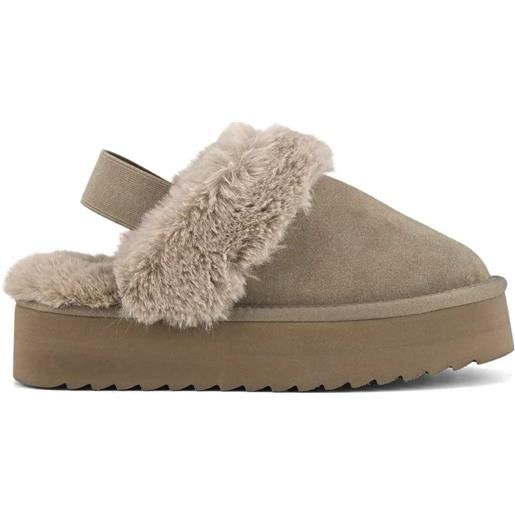 COLORS OF CALIFORNIA platform slipper taupe