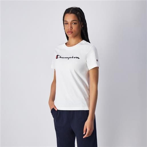 Champion t-shirt da donna big logo white