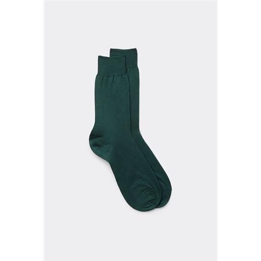 Intimissimi calze corte in cotone filo di scozia rasato verde