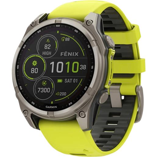 GARMIN fenix 8 solar 47mm saph bare ti/graphit orologio gps multisport