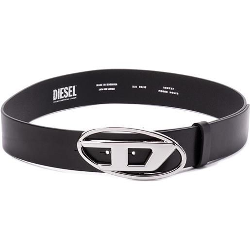 Diesel `b-1dr w` belt with `d` logo buckle