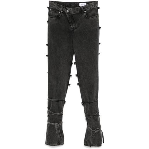 Alexander McQueen baggy tied jeans