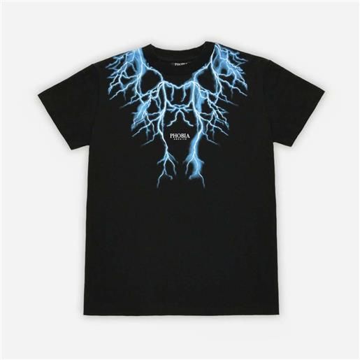 PHOBIA t-shirt PHOBIA blue lightning