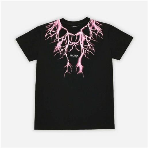 PHOBIA t-shirt PHOBIA pink lightning